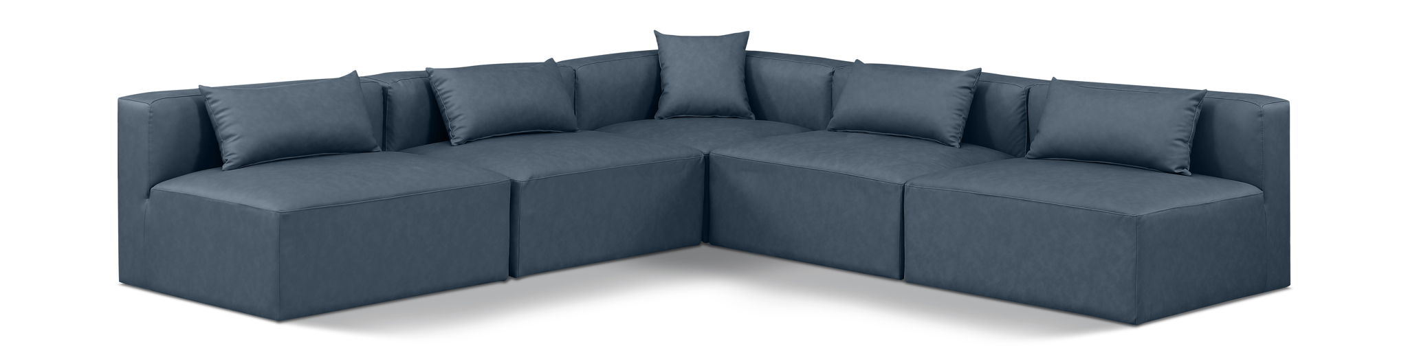 Cube - 5 Piece Modular Corner Armless Sectional