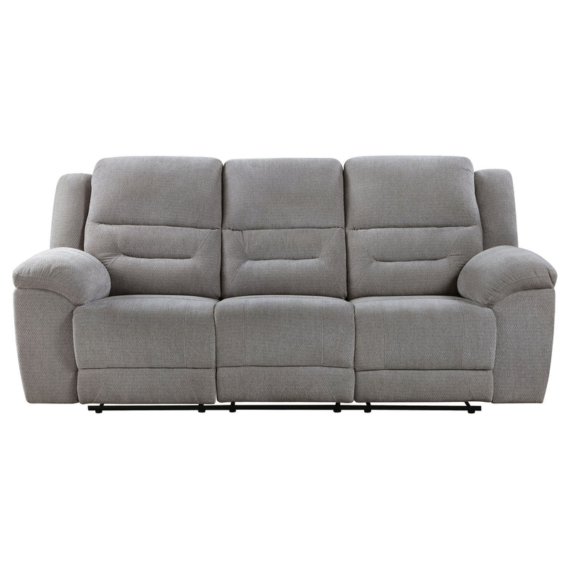 Sebring - Reclining Sofa With Manual Recline - Gray