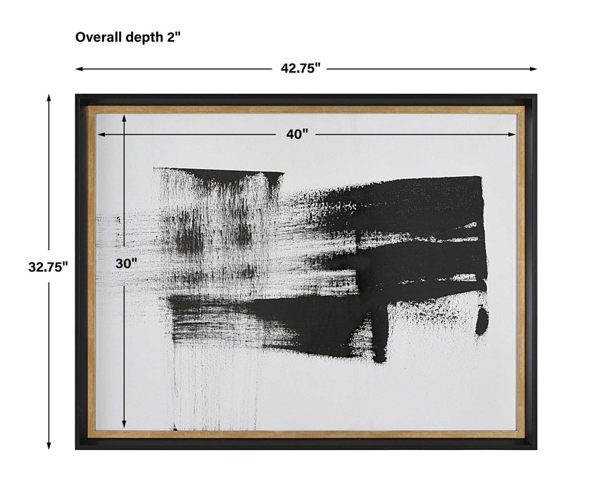 Mystere - Framed Contemporary Print - Black