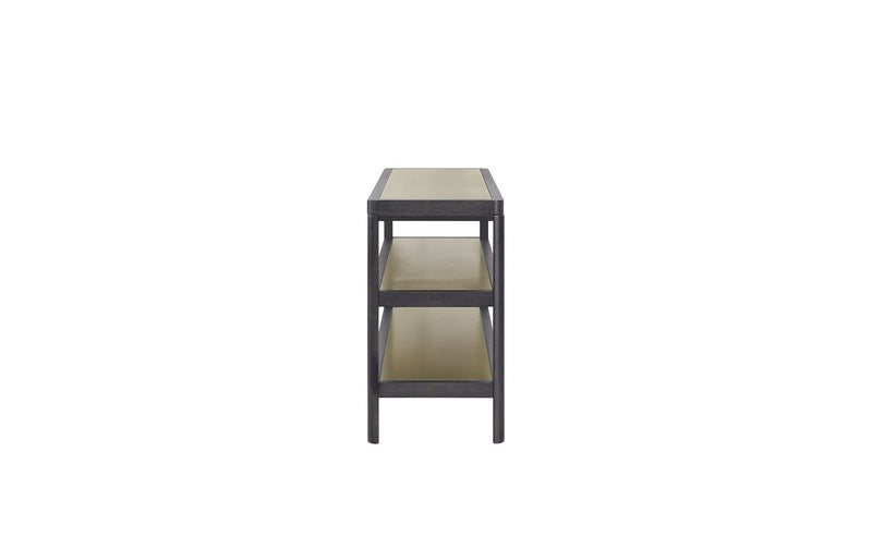 Elure - Channel Console Table - Peppercorn