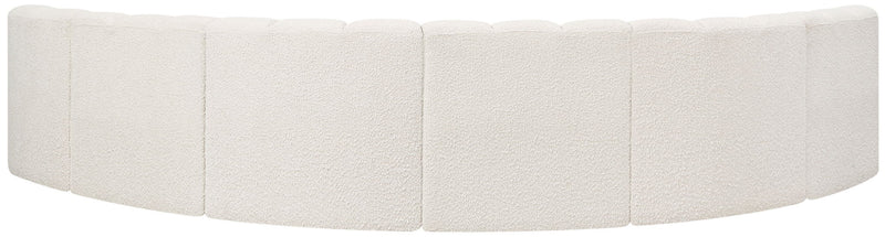 Arc - Boucle Fabric 6 Piece U-Shaped Modular Sofa