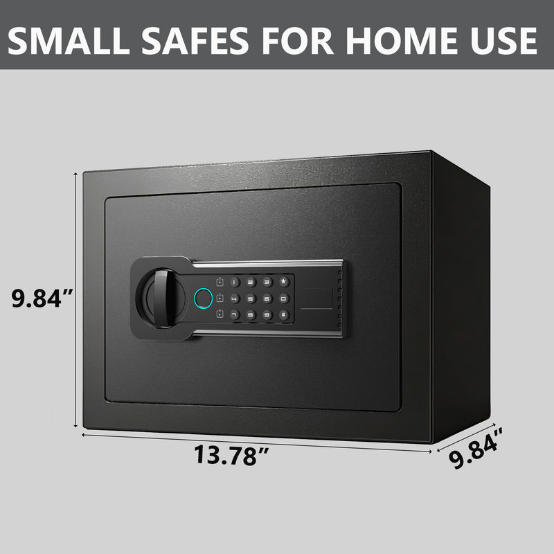 Home Safe, Fingerprint & Digital Keypad Lock, Security Cabinet