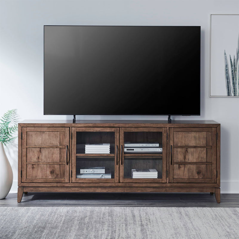 Shaker Lakes - 82" TV Console - Harvest Brown