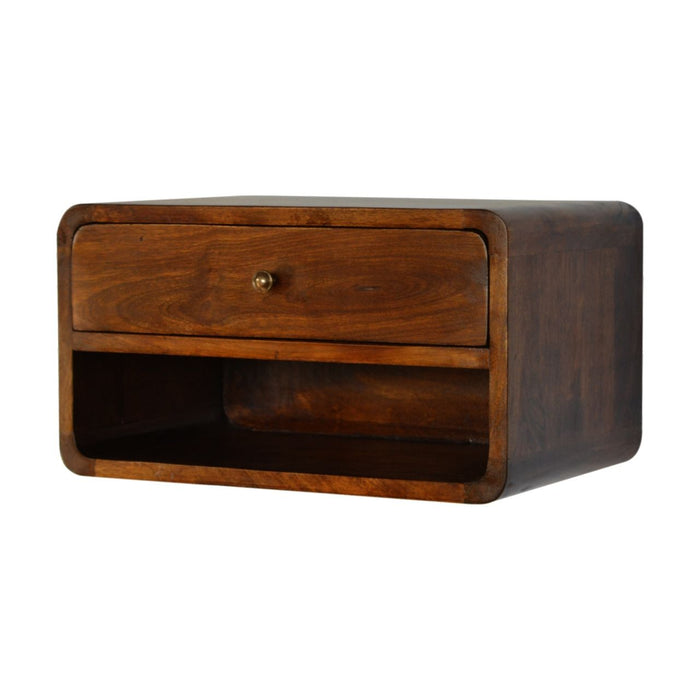 Curve Upper Slot Floating Nightstand