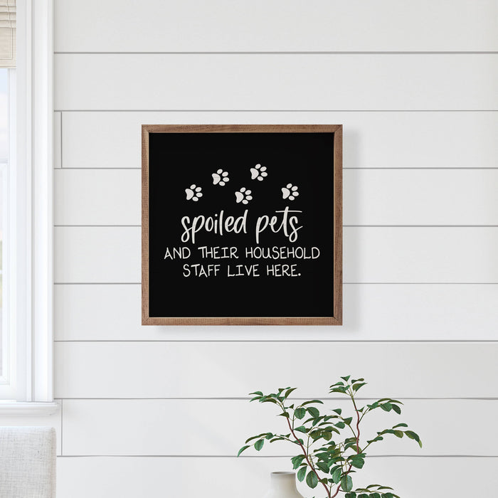Spoiled Pets Staff Paws Black