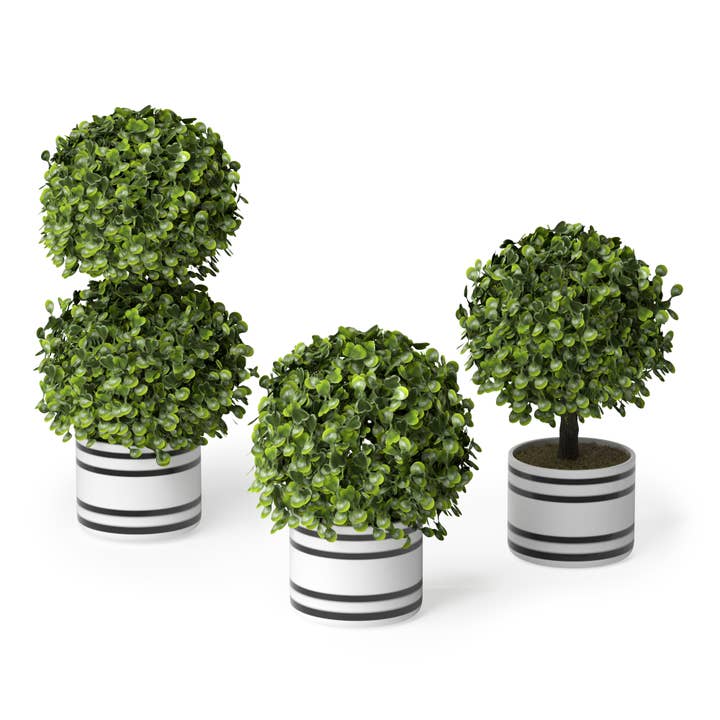 Faux Mini Topiary | Set of 3