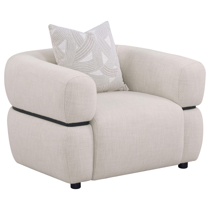 Ramsay - Round Arm Accent Chair - Beige
