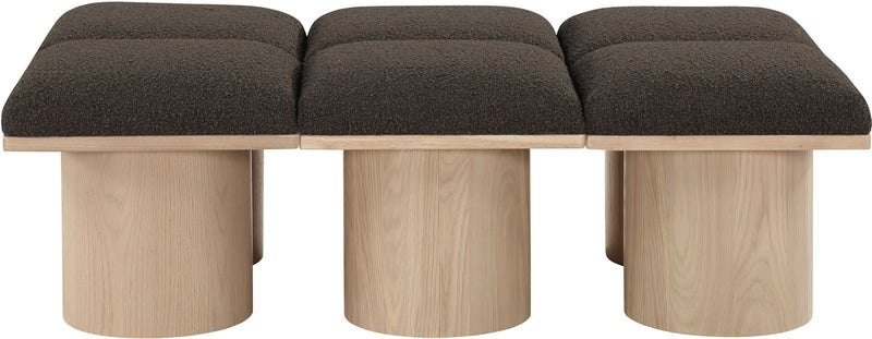 Pavilion - 6 Piece Modular Bench With Natural Base