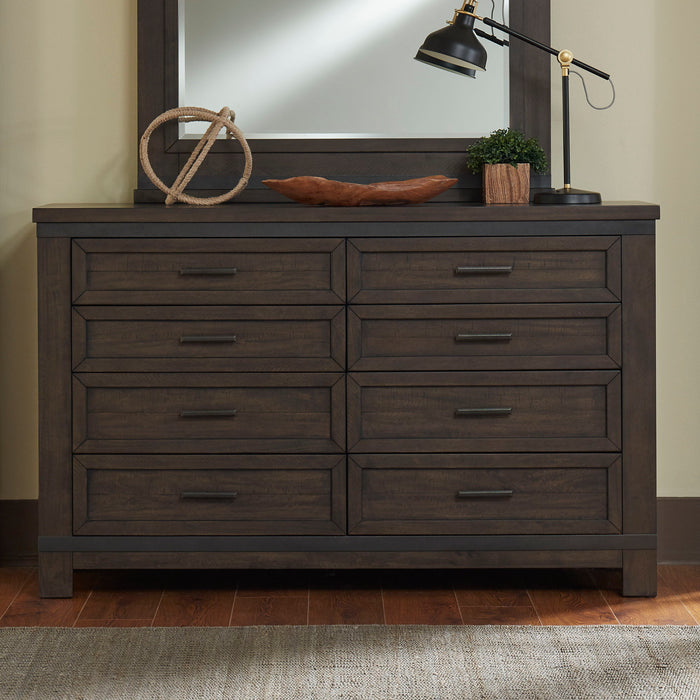 Thornwood Hills - 8 Drawer Dresser - Dark Brown