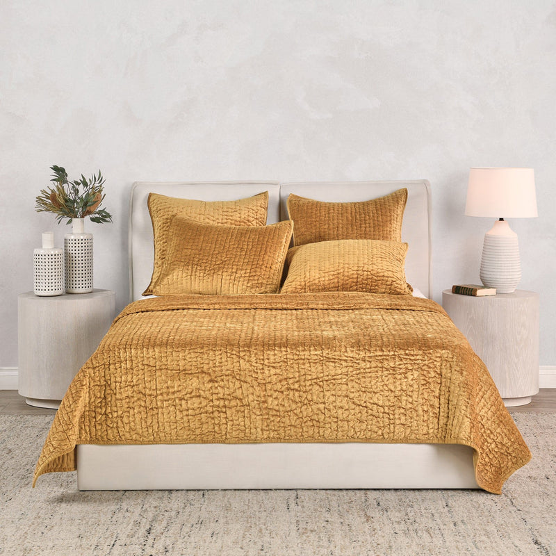 Bari - Velvet Sham - Honey Gold