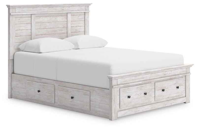 Makidern - Panel Storage Bed