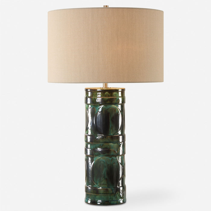 Loch - Green Glaze Table Lamp