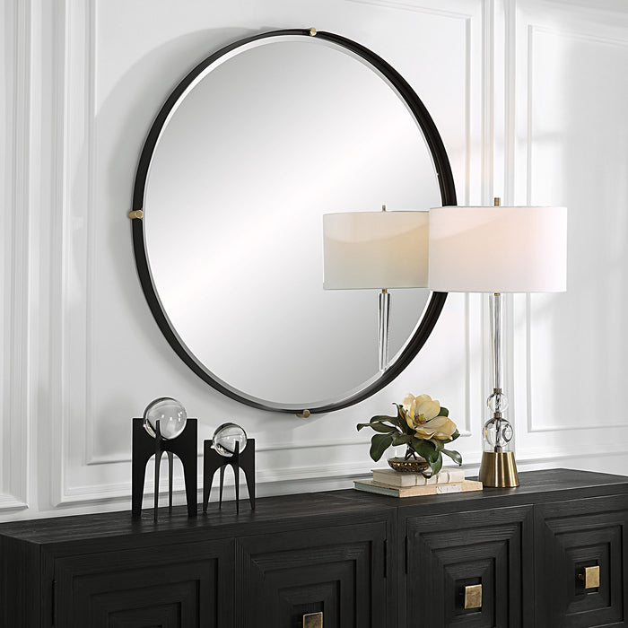 Bonded - Round Mirror - Black