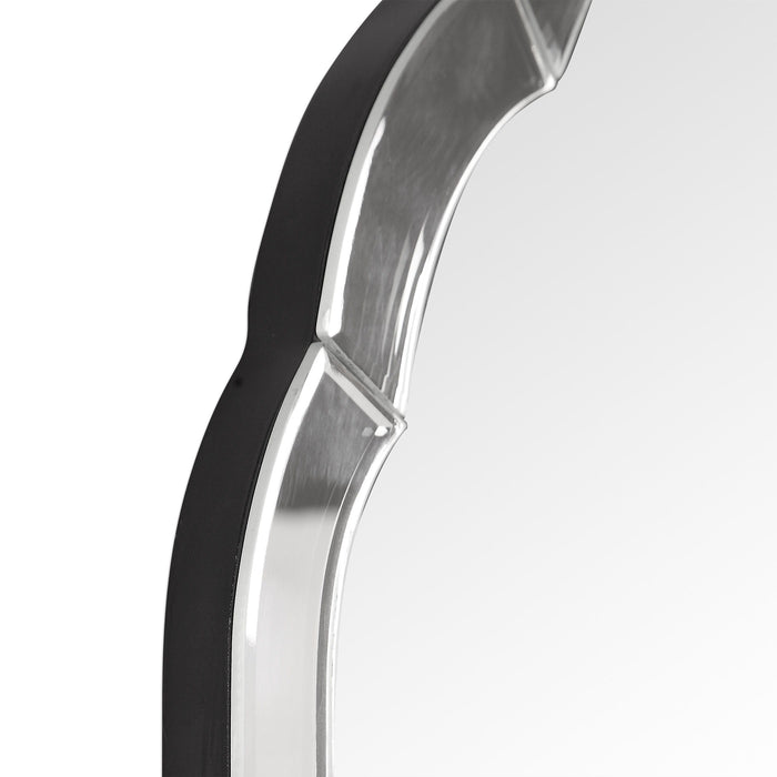 Brayden - Frameless Arched Mirror - Pearl Silver