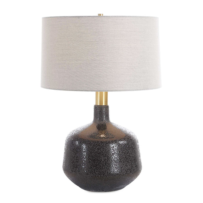 Flanagan - Mottled Gloss Table Lamp - Black