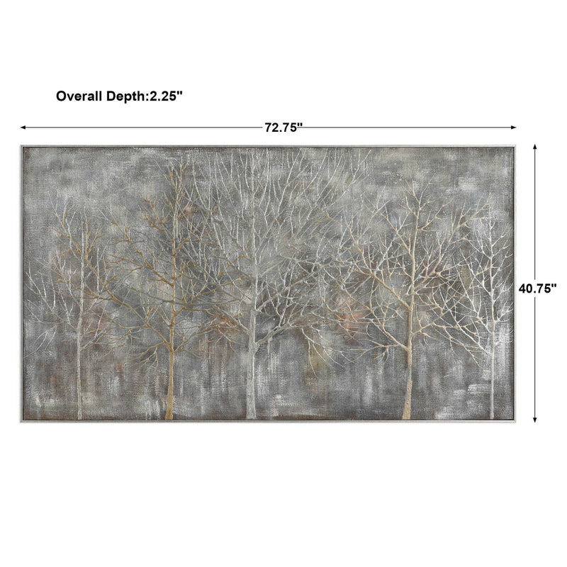 Parkview - Landscape Art - Pearl Silver