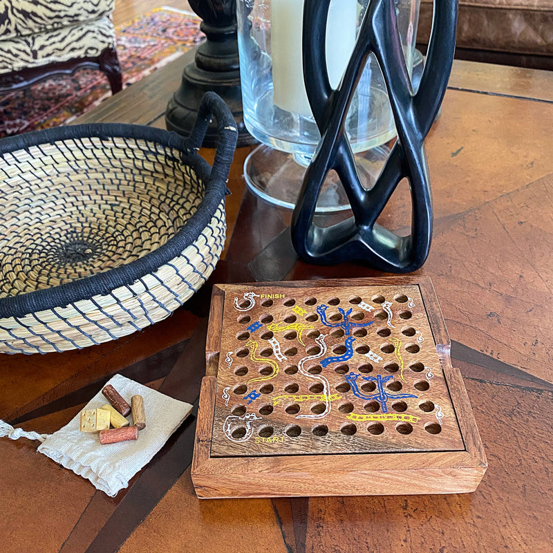 Handmade Snakes and Ladders Game