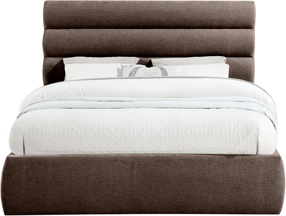 Adam - Chenille Fabric Bed With 52" Headboard
