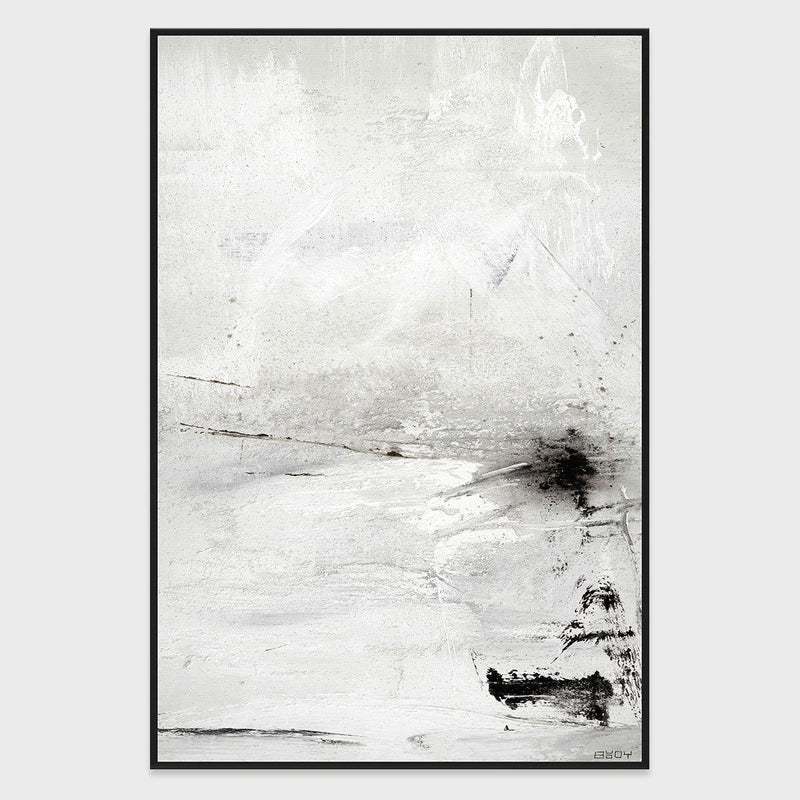 Silence II - 40" x 60" Painting Art by Buddy Whitlock - White