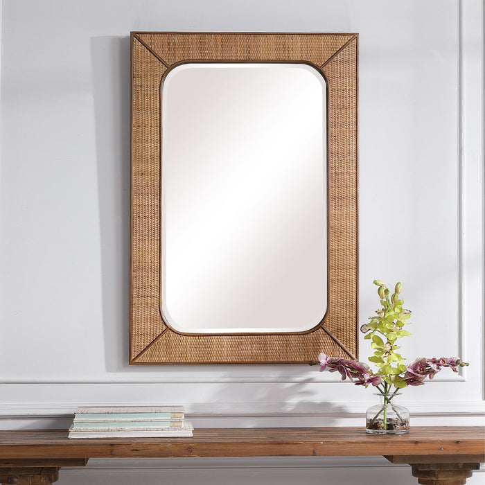 Tahiti - Rattan Mirror - Light Brown