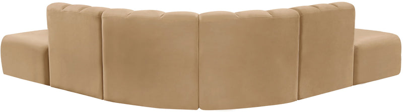 Arc - Velvet 6 Piece Corner Modular Sofa