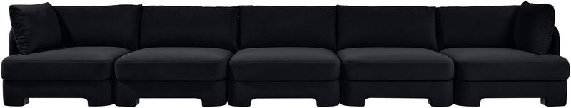Hammond - Velvet Performance Fabric Upholstered 5 Piece Sofa