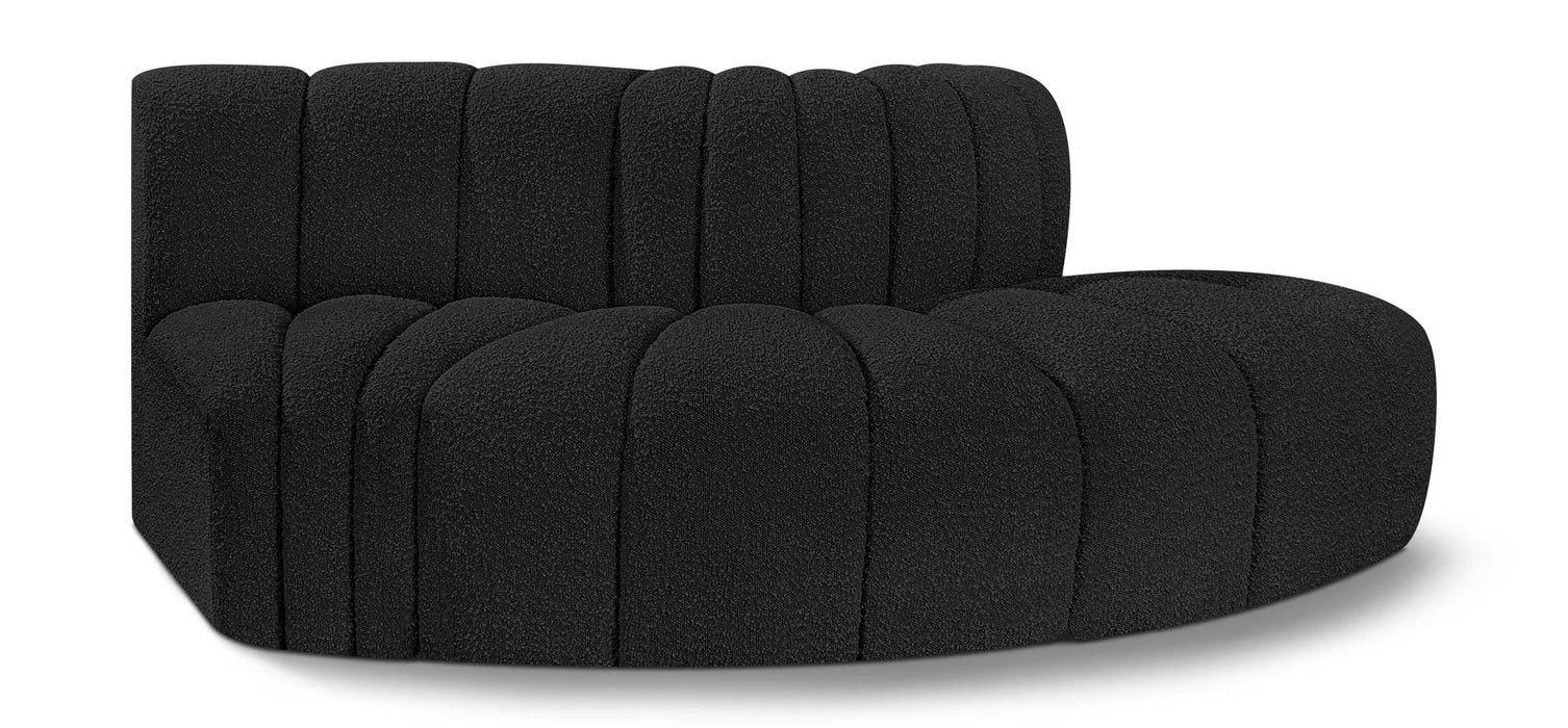 Arc - Boucle Fabric 3 Piece Modular Sofa