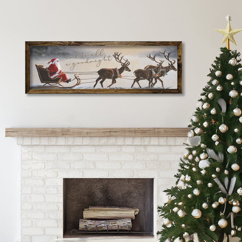 TIMBERLAND FRAME TO ALL A GOODNIGHT SANTA SLEIGH