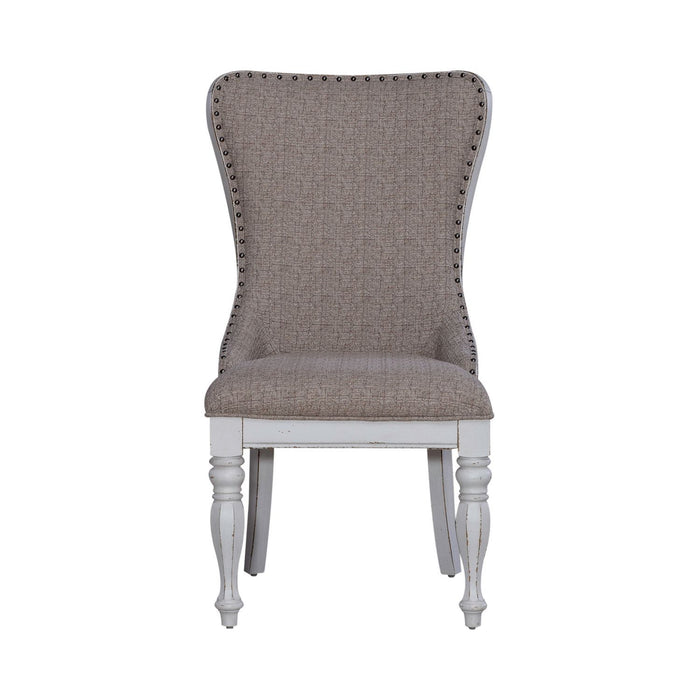 Magnolia Manor - Upholstered Wing Back Side Chair (RTA) - White