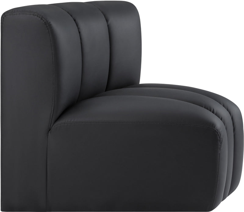 Arc - Faux Leather Curved Corner Chair