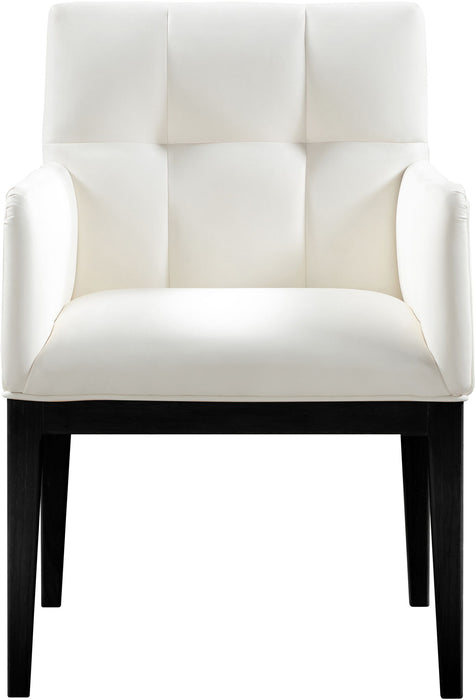 Adrian - Dining Arm Chair (Set of 2) - Black Legs