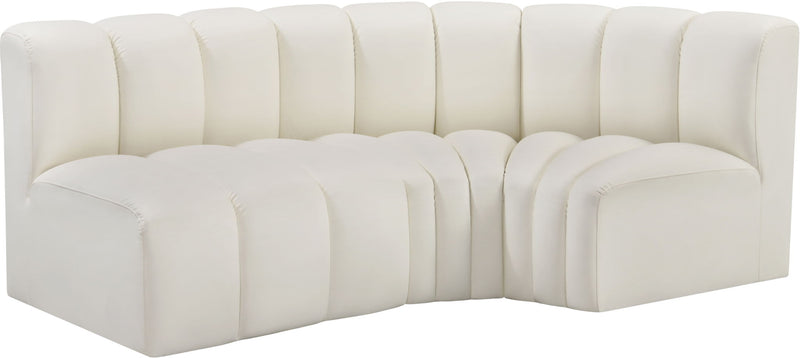 Arc - Faux Leather 3 Piece Sofa