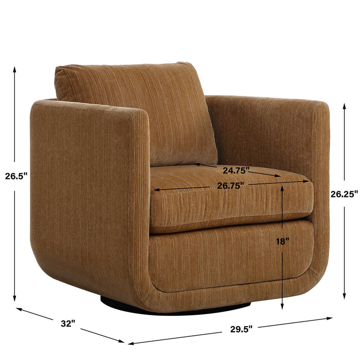 Abound - Swivel Chair - Ginger