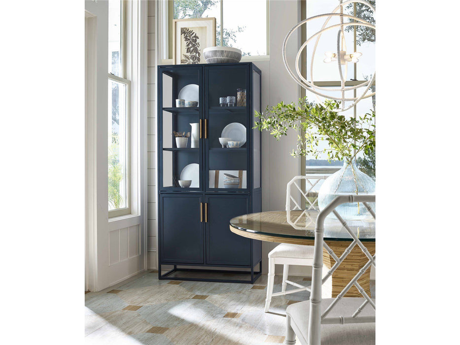 Getaway - Santorini Tall Metal Kitchen Cabinet - Black