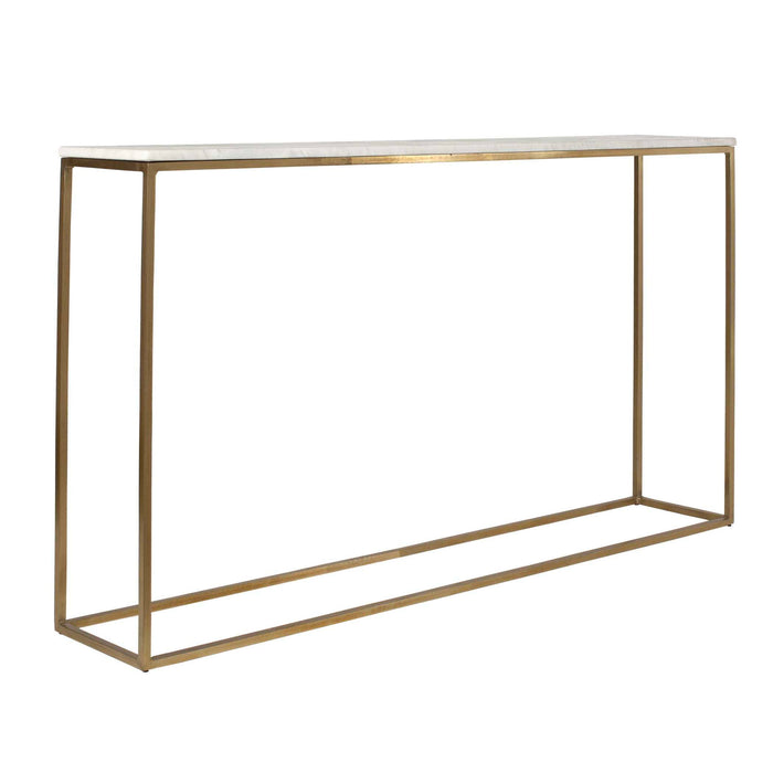 Redmond - Sofa Counter Table - Gold / White