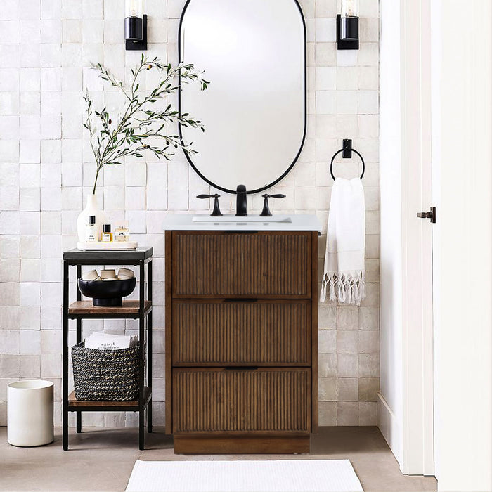 Willard - Engineered Stone And Solid Wood Bathroom Vanity