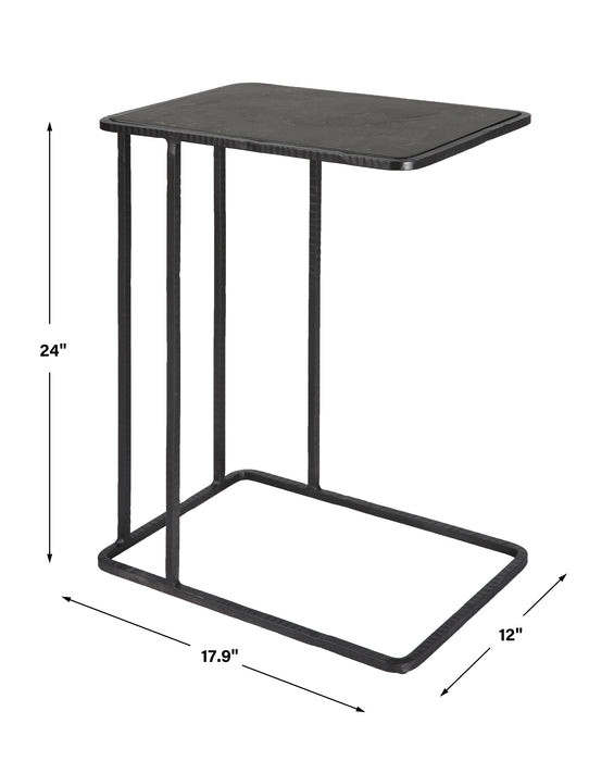 Cavern - Stone & Iron Accent Table