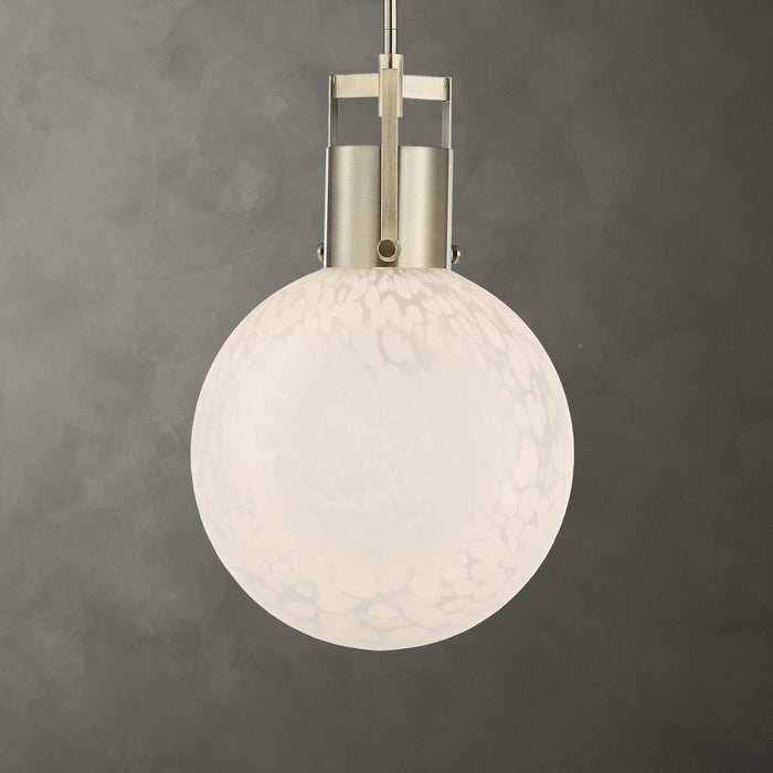 Huch - 1 Light Glass Pendant - White