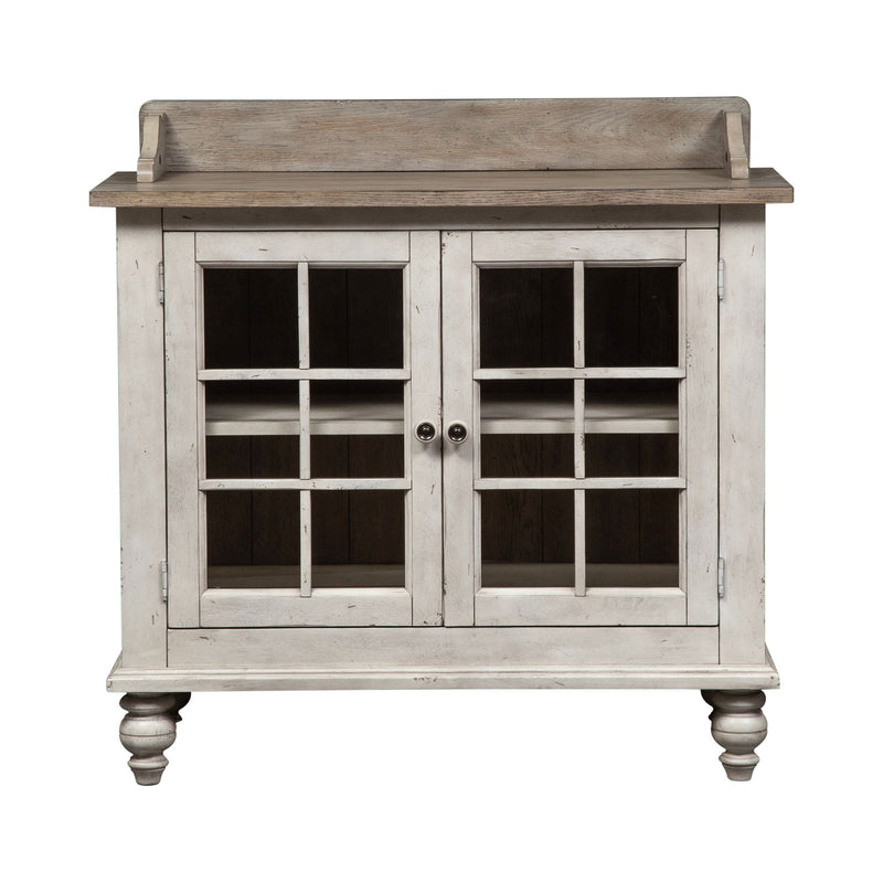 Whitney - Server - Antique Linen / Weathered Gray