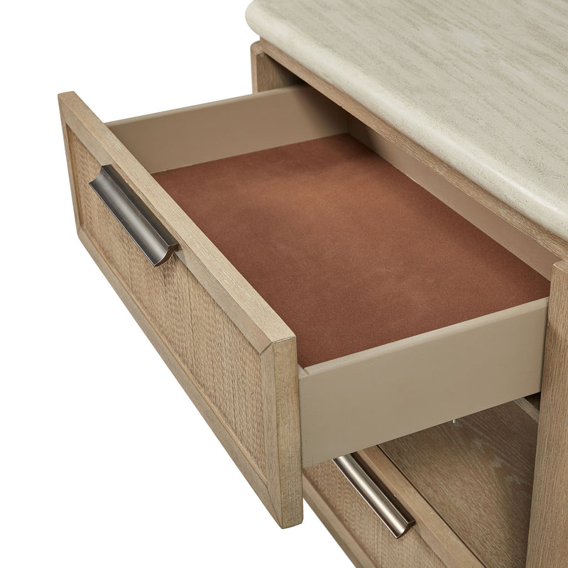 Trilogy - Two Drawer Nightstand With Rope Fronts - Toffee