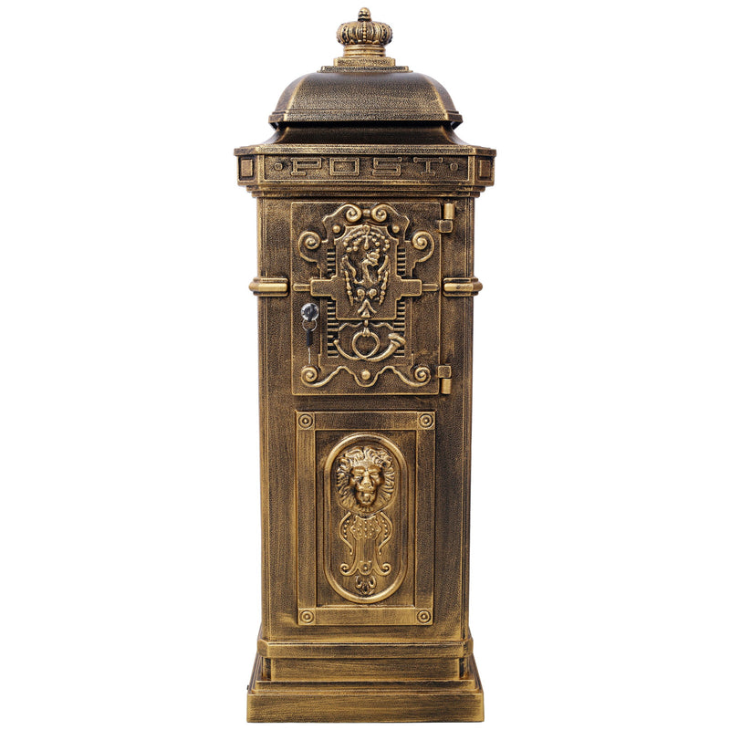 Mailboxs Residential Large-Capacity Letter Box, Rainproof Postbox Statue