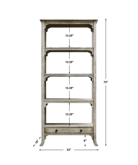 Bridgely - Etagere - Aged White