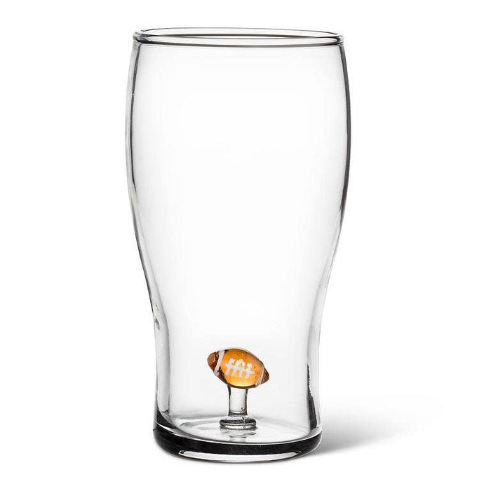 Football Icon Beer Glass-6"H(20oz)