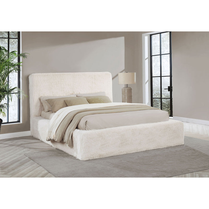 Tall Headboard Panel Bed With Padded Headboard