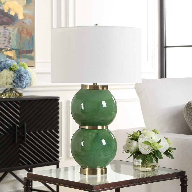 Banner - Spheres Table Lamp - Green
