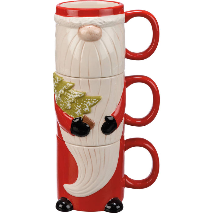 Stacking Santa Mug Set