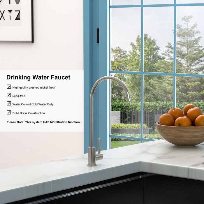 Design Lead Free Drinking Water Faucet - Brushed Nickel