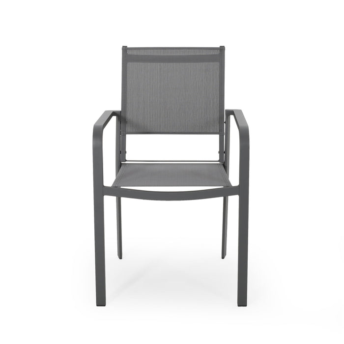 Waterfal - Outdoor Aluminum Dining Chair With Mesh Seat (Set of 2)