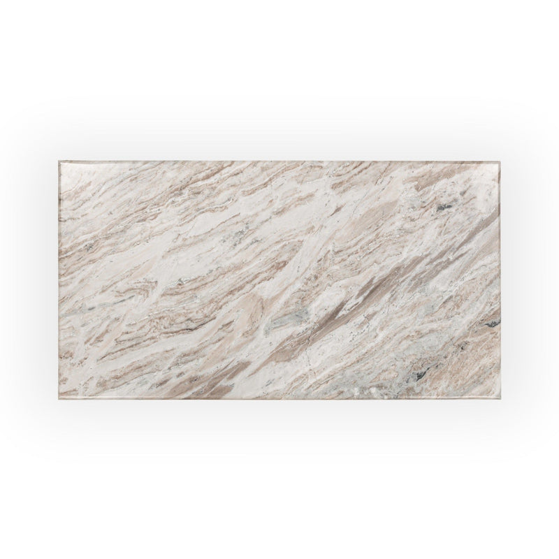 Bowman - Marble Rectangular Coffee Table - Rusty Gray