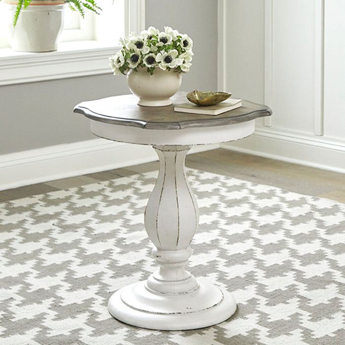 Magnolia Manor - Round Accent Table - White